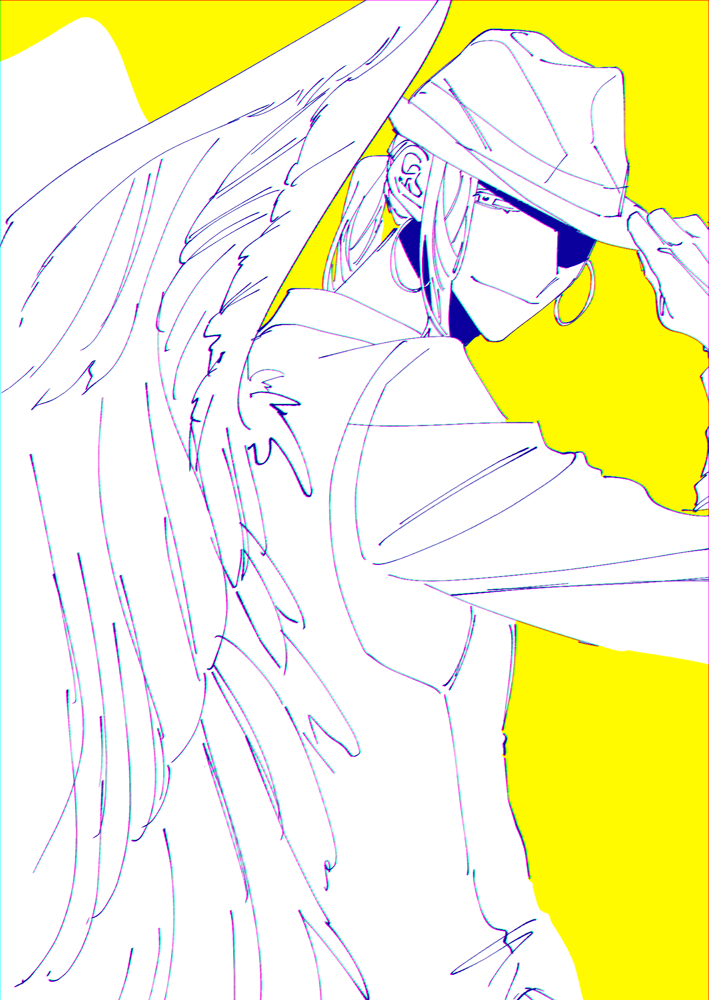 天使姿のらくがき